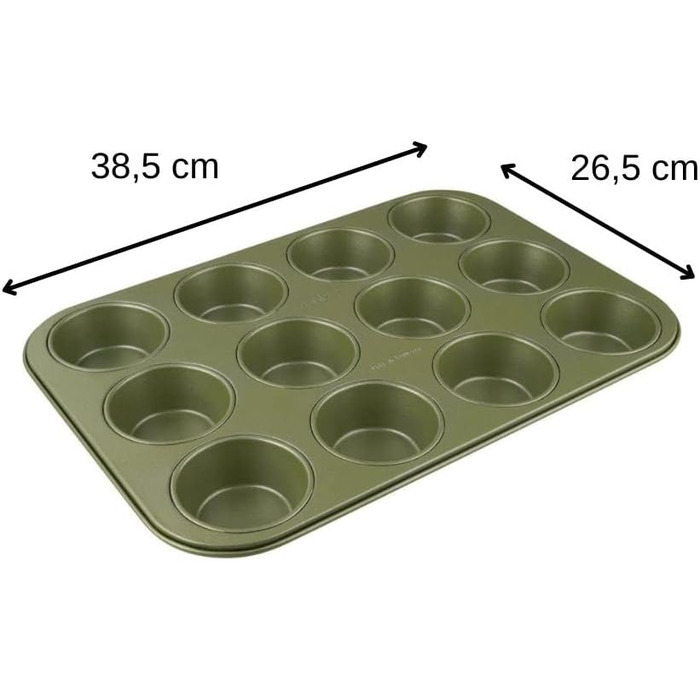 Форма для кексів Zenker Green Vision 30 см – преміум з нержавіючої сталі з антипригарним покриттям для кексів (виготовлено в Німеччині)