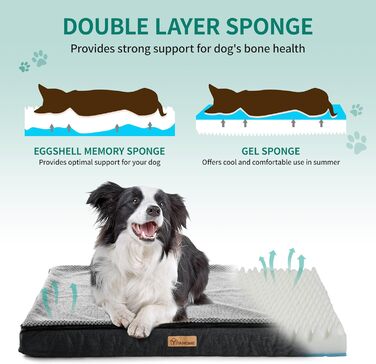 Лежак для собак YITAHOME Ergo dog sofa - диван для собак 112x81 см, зі знімною ковдрою, для середніх/великих собак, миється, нековзний, сірий.