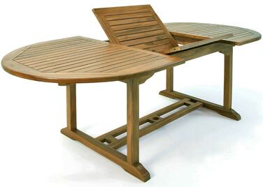Садовий стіл Vanamo eucalyptus wood 150-200x100x74см сертифікований FSC®
