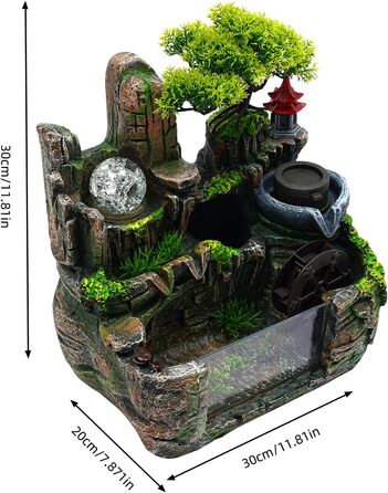 Настільний фонтан Zimmerbrunnen: міні-фонтан для дому, офісу, саду, кімнати, медитації, декору, подарунка