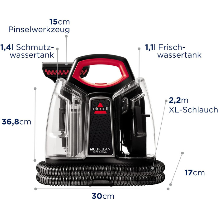 Вакум-мийка для килимів та м'яких меблів BISSELL з HeatWave технологією, 330W, 36988