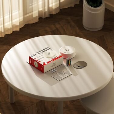 Датчик диму Rauchmelder з магнітною кріпленням, фотоелектричний, 10 років служби, змінна батарея, 4 шт. (4 шт.)