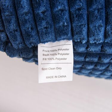 Лежанка для читання Nice Night, подушка-валик, велика, для дорослих та дітей, спинка з підлокітниками, підтримка спини для відпочинку та сну в ліжку/на дивані, вафельний візерунок, стереоскопічний дизайн (Темно-синій, Large)