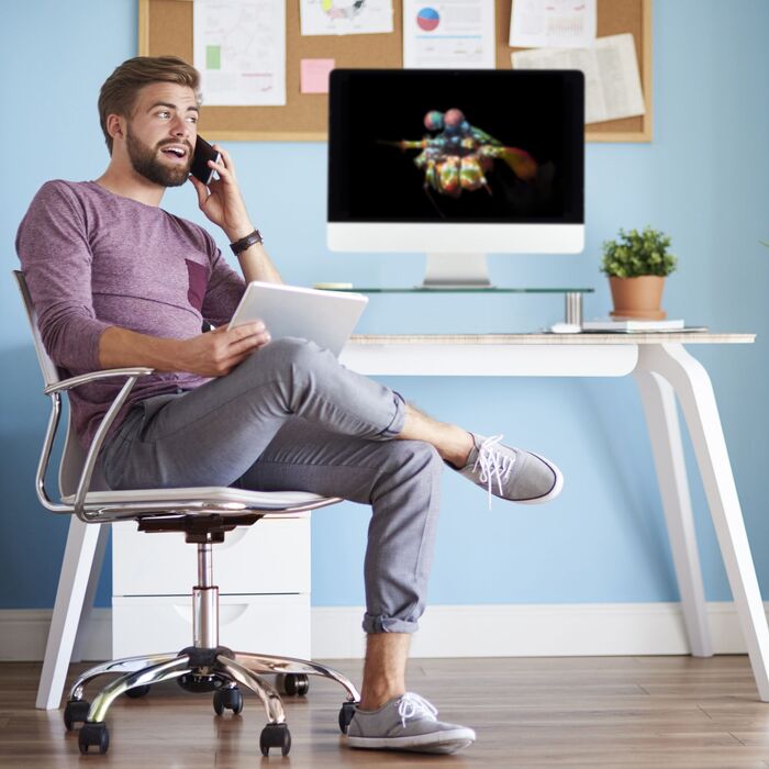 Підставка для монітора Relaxdays зі склом