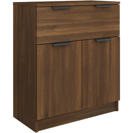 Комод Credenza Шафа 60x30x70см Інженерне дерево (Дуб Коричневий)