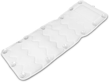 Набір для ванни Navaris: килимок та подушка для ванни - 125x42 см, білий