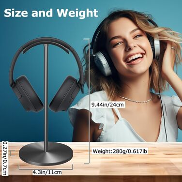 Підставка для навушників Cyfromt на стіл, органайзер, металева, для геймінгу