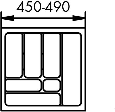 Лоток для столових приборів Naber W 450/490 D 440/490, шафа бр. 550 (макс. 50 символів)