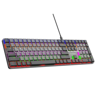 Дротова механічна клавіатура GamePro MK145R Red Switch Low Profile Dark Gray