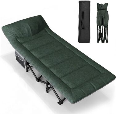 Складне кемпінгове ліжко для дорослих (200 кг)