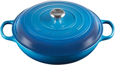 Le Creuset Signature Казанок з чавуну, Ø 30 см, 3,5 л, Azure (Марсель), для всіх плит, включаючи індукцію