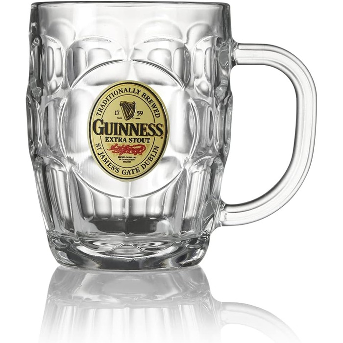 Скляний глечик Гіннеса з логотипом на пінту з логотипом