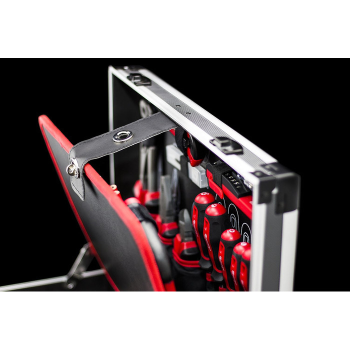 Набір інструментів Meister 131 предмет - Knipex, Wera в алюмінієвому кейсі / Професійний валіза інструментів / Комплект інструментів 8973750