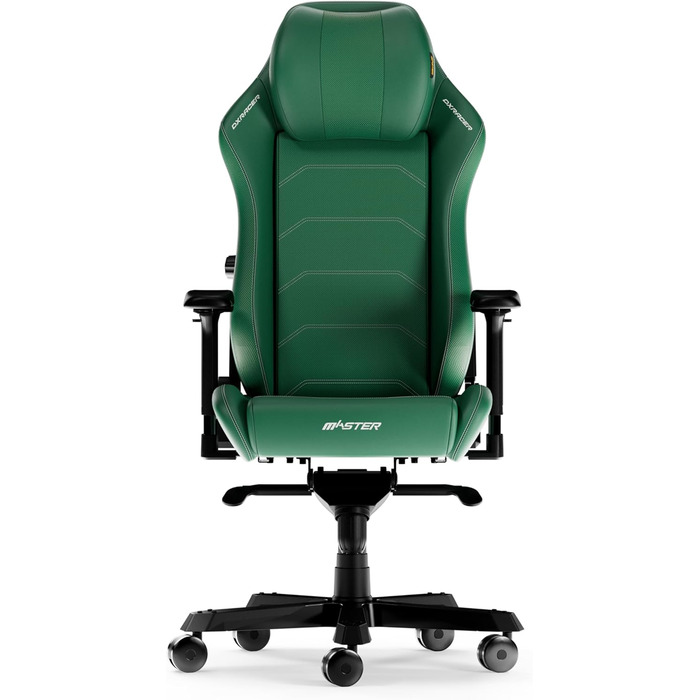 Оригінальне ігрове крісло DXRacer MASTER XL, зелена шкіра з мікрофібри