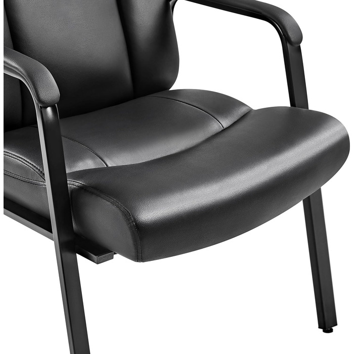 Крісла для офісу та конференцій Yaheetech (2 шт.) з підлокітниками, чорні