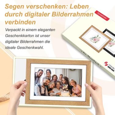 Цифровий фоторамка з дерева, Wi-Fi, 32GB, 10.1