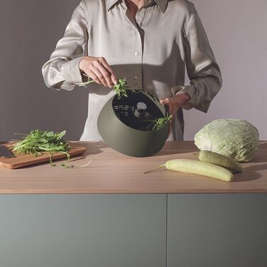Сушарка для салату Єва СОЛО / Салатниця / Зелений інструмент для віджиму / Салатниця і салатниця в одному пристрої / Green Tools