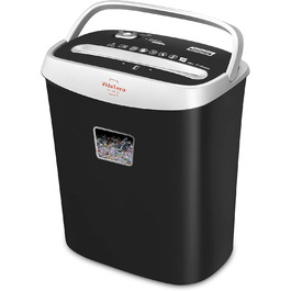 Шредер VidaTeco OS-060-10C: партіковий, P-4, для паперу та кредитних карток, 15л, чорний