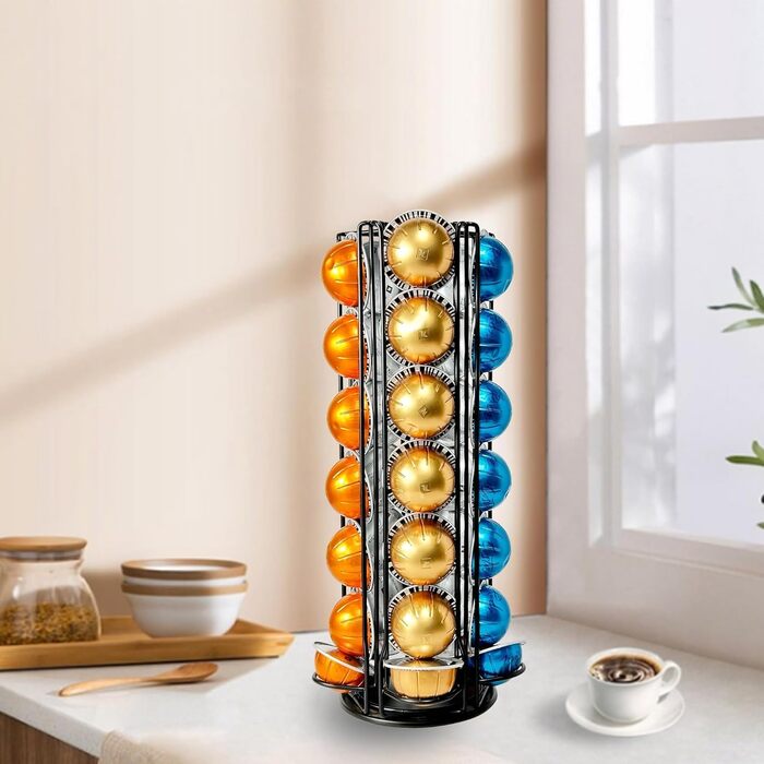 Підставка для капсул Nespresso Vertuo - тримач для 35 капсул (чорний)