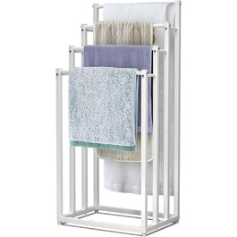 Підставка для рушників Vounot® на ніжках, металева, 3 стійки, чорна (4 яруси)