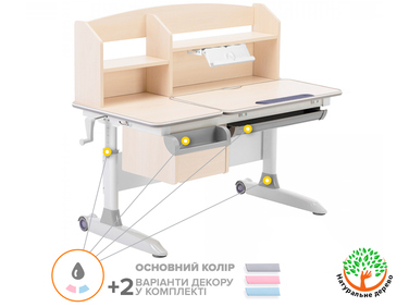Дитячий стіл ErgoKids Romana MG Multicolor (арт. Evo-70 MG/MC)
