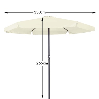 Parasol Maui Beige Ø330см Захист від ультрафіолету 80+