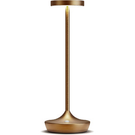 LED настільна лампа бездротова з димуванням, 3 кольори, 6000 mAh, IP54, для дому та кемпінгу (Титан)