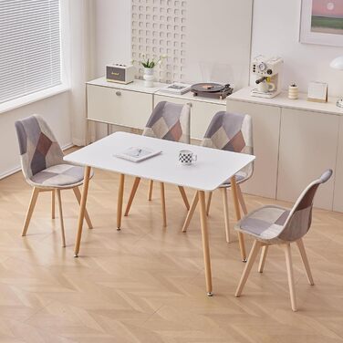 Стільці для їдальні GrandCA HOME: дерев'яні, з масиву бука, в стилі ретро, комплект на 2 шт.