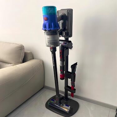 Підставка для пилососа wzglsbkd для Dyson V6-V15, підлогова підставка, без свердління, стабільний твердий анодований сплав