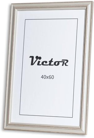 Рамка для картини VictoR 15x21 Заміський будинок Тернера - вінтаж з акриловим склом - молдинг 39x17мм - 15x20 вінтаж (бежевий, 40x60см)