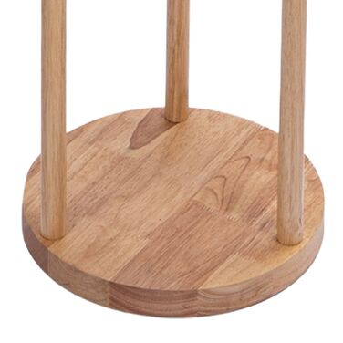 Лампа для читання з трьома полицями та льняним абажуром