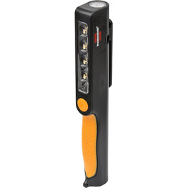 Світлодіодний затискач батареї Brennenstuhl/зручний світлодіодний ліхтар ручки з 200150 лм (робоче світло працює від батарейок, інспекційний ліхтар з поворотним затискачем з магнітом)