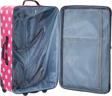 Набір валіз Rockland Polka Softside, 4 шт. (14/19/24/28 дюймів), Multi/Blue Dot