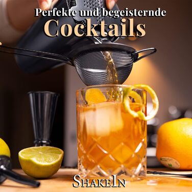 Набір для коктейлів 12 предметів: шейкер, барний аксесуар, нержавіюча сталь, 750 мл