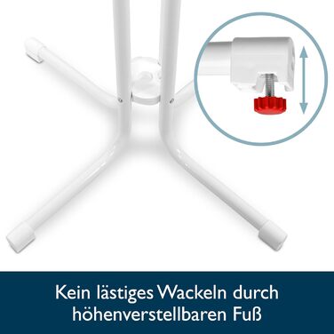 Стіл Beautissu розкладний, 70 см, білий Bellini – стійкий, погоджувальний, з анти-царапин покриттям. Підходить для вулиці, кафе, барів. Легка збірка, Ø 70 см. Ідеальний для вечірок та пікніків.