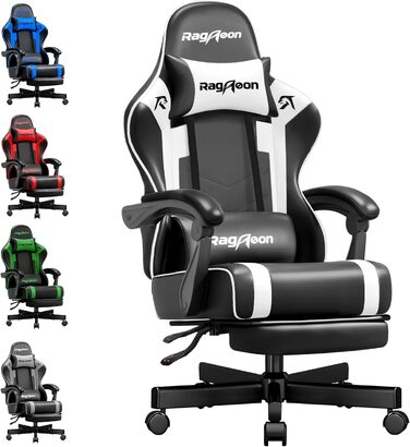 Ігровий крісло-шкік Gamer Sessel - ергономічне ігрове крісло з підтримкою попереку, регульоване по висоті, м'яке, до 150 кг, велике