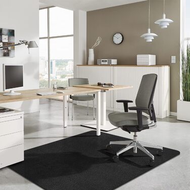 Килимок під офісне крісло | 140x90 см | Захист для підлоги | Чорний