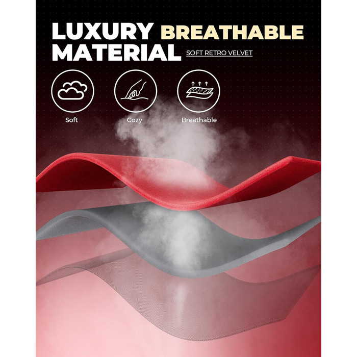 Ігровий крісло GTPLAYER з різдвяним мотивом, з підніжкою, широке сидіння, з подушкою для спини та синхронізованими підлокітниками для великих людей, велюр, червоний, на Різдво