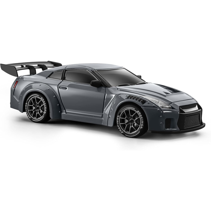 RC Drift Car ACAMMZAR 1:24, 4WD, 20 км/год, з LED підсвіткою, 2 акумулятори, для дітей та дорослих (S815 Сірий)