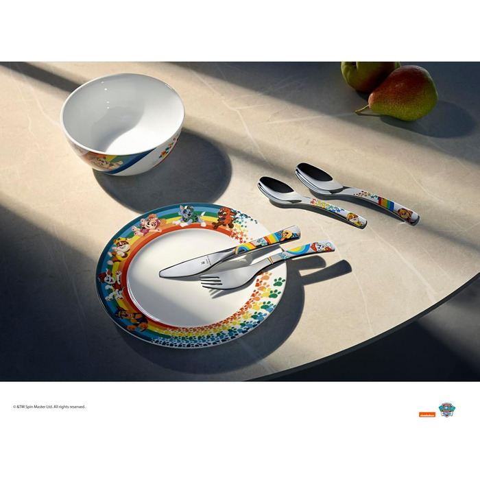 Набір дитячого посуду Paw Patrol WMF 6-ти частинний з нержавіючої сталі, від 3 років, Cromargan, для миття в посудомийній машині