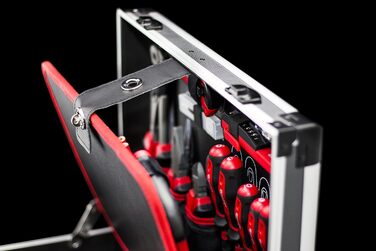 Набір інструментів Meister 131 предмет - Knipex, Wera в алюмінієвому кейсі / Професійний валіза інструментів / Комплект інструментів 8973750