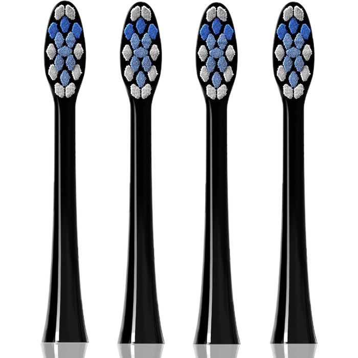 Електрична звукова зубна щітка Tristan Auron SmartOne Blue – 48 000 вібрацій, 5 режимів, кольоровий дисплей, USB-C, акумулятор до 6-8 тижнів, IPX7 водонепроникність, 6 насадок з чохлом (C з набором 4 шт.)