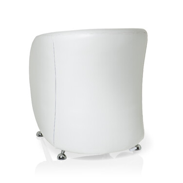 Крісло для відпочинку / Крісло-шезлонг Сент-Люція Штучна шкіра білий hjh OFFICE