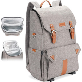 Рюкзак для пікніка HappyPicnic з ізольованим відділенням, тримачами для пляшок та великим водовідштовхувальним килимком (M без посуду)