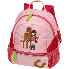 Рюкзак Sigikid 24452 Рюкзак великий флорентійський дитячий рюкзак для дівчаток рекомендований від 3 років зелений/рожевий, 32 см (рожевий/червоний)