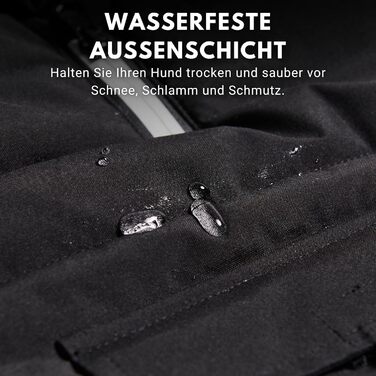 Куртка для собак Warmshield флісова, водовідштовхувальна, вітрозахисна, світловідбиваюча, для середніх/великих собак