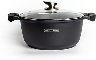 Набір посуду Royalty Line Lavica RL-ES1014M 14 предметів Rosso Borgogna - каструлі, сковороди та кришки для дому та професійної кухні