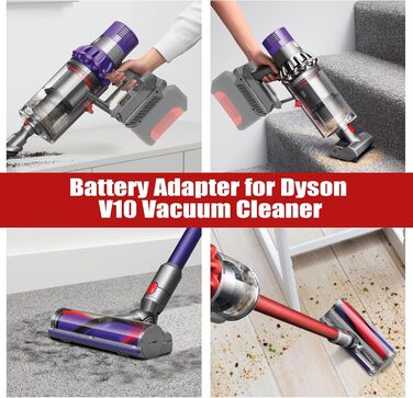 Адаптер BTRUI V10 для пилососа Einhell 18V на Dyson V10 SV12 (лише адаптер)