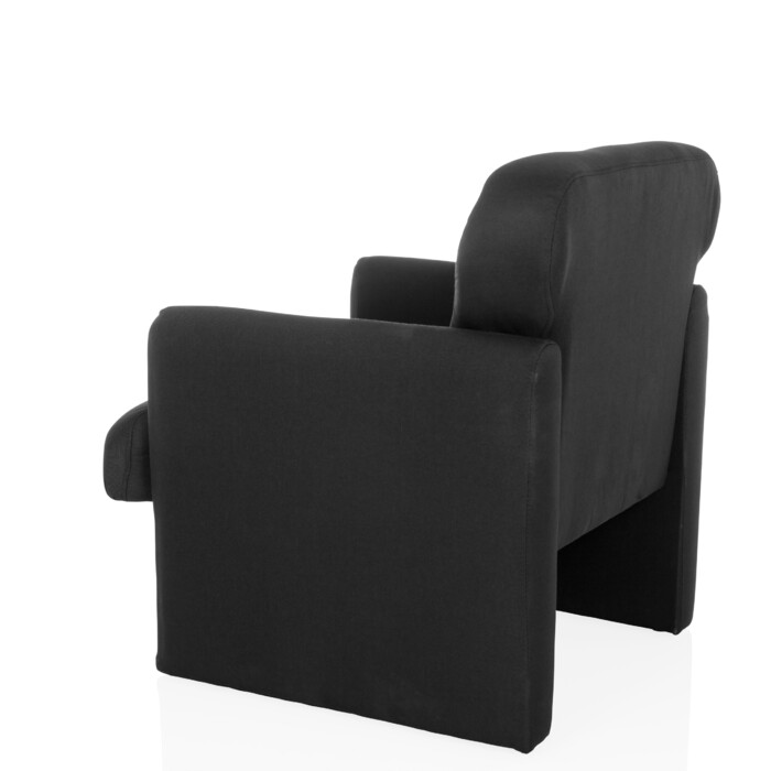 Крісло-релакс CARIPITO, тканина, чорний колір, hjh LIVING