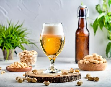 Набір келихів для пива Glasmark KROSNO 1992 Biertulpen 6 шт по 500 мл для Pils, Stout, коктейлів - для посудомийної машини